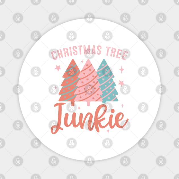 Christmas Tree  Junkie Magnet by MZeeDesigns